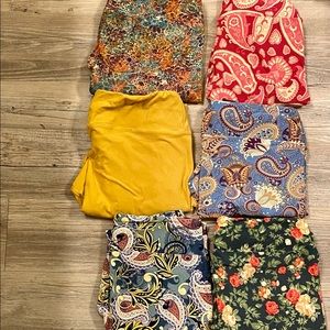 RESERVED - Lot of 6 LuLaRoe Leggings. 5 TC, 1 OS